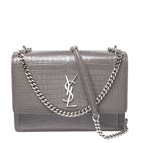 ysl sunset bag medium grey|saint laurent medium sunset bag.